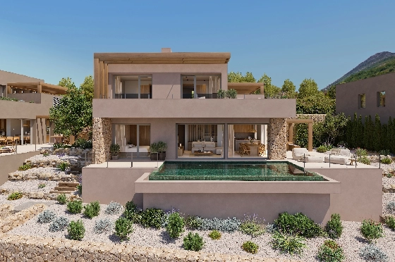 Villa in Lliber(Vall de Pop) zu verkaufen, Zona de estar 164 m², Terreno 468 m², 3 Schlafzimmer, 3 Badezimmer, Pool, ref.: VA-23425-12