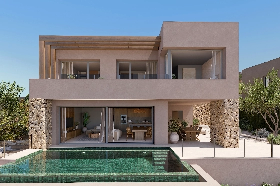Villa in Lliber(Vall de Pop) zu verkaufen, Zona de estar 165 m², Terreno 439 m², 3 Schlafzimmer, 3 Badezimmer, Pool, ref.: VA-23426-2