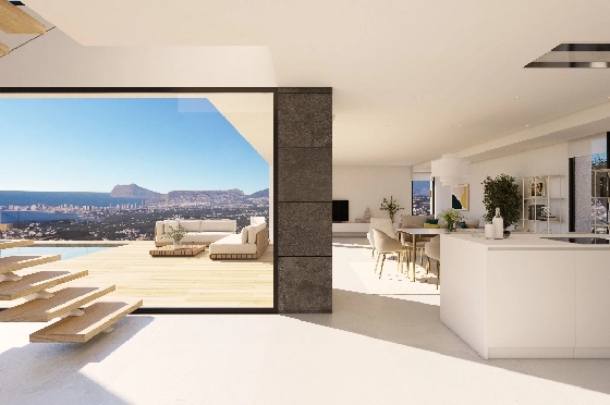 Villa in Benitachell(Cumbre del Sol) zu verkaufen, Zona de estar 193 m², Terreno 878 m², 3 Schlafzimmer, 3 Badezimmer, Pool, ref.: VA-23251-5