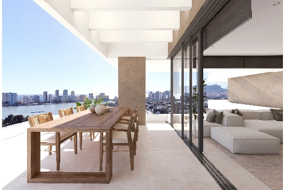 Apartment in Calpe(Calpe) zu verkaufen, Zona de estar 91 m², 2 Schlafzimmer, 2 Badezimmer, Pool, ref.: VA-EBB13-11