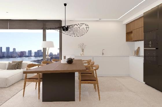 Apartment in Calpe(Calpe) zu verkaufen, Zona de estar 91 m², 2 Schlafzimmer, 2 Badezimmer, Pool, ref.: VA-EBB18-10