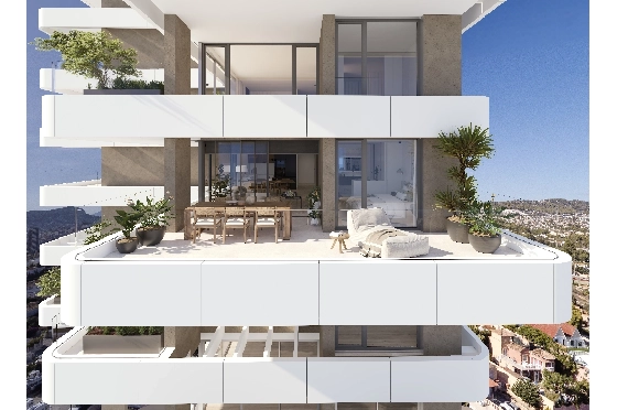 Apartment in Calpe(Calpe) zu verkaufen, Zona de estar 91 m², 2 Schlafzimmer, 2 Badezimmer, Pool, ref.: VA-EBB18-12