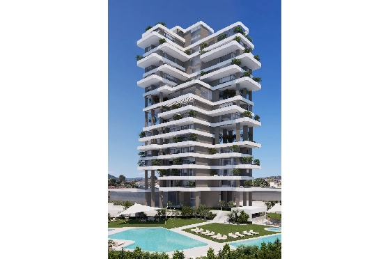 Apartment in Calpe(Calpe) zu verkaufen, Zona de estar 91 m², 2 Schlafzimmer, 2 Badezimmer, Pool, ref.: VA-EBB18-19