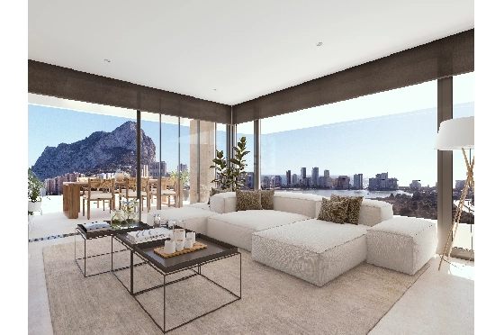 Apartment in Calpe(Calpe) zu verkaufen, Zona de estar 91 m², 2 Schlafzimmer, 2 Badezimmer, Pool, ref.: VA-EBB18-7