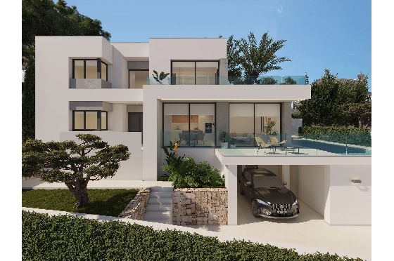 Villa in Benitachell(Cumbre del Sol) zu verkaufen, Zona de estar 165 m², Terreno 963 m², 3 Schlafzimmer, 3 Badezimmer, Pool, ref.: VA-24182-3