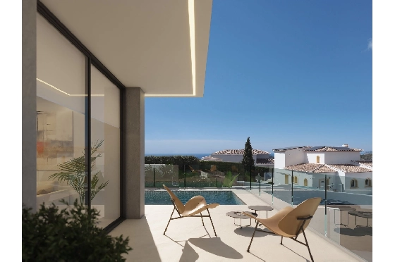 Villa in Benitachell(Cumbre del Sol) zu verkaufen, Zona de estar 165 m², Terreno 963 m², 3 Schlafzimmer, 3 Badezimmer, Pool, ref.: VA-24182-5