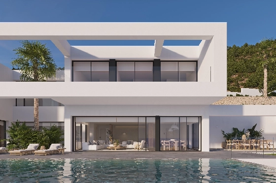 Villa in Benissa(Benissa) zu verkaufen, Zona de estar 434 m², + Fussbodenheizung, Klimaanlage, Terreno 1510 m², 4 Schlafzimmer, 6 Badezimmer, Pool, ref.: VA-24551-1