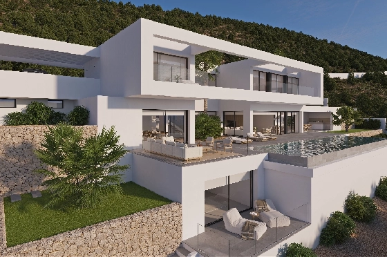 Villa in Benissa(Benissa) zu verkaufen, Zona de estar 434 m², + Fussbodenheizung, Klimaanlage, Terreno 1510 m², 4 Schlafzimmer, 6 Badezimmer, Pool, ref.: VA-24551-3