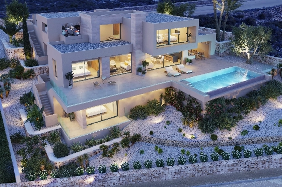 Villa in Benitachell(Cumbre del Sol) zu verkaufen, Zona de estar 239 m², + Fussbodenheizung, Klimaanlage, Terreno 1054 m², 4 Schlafzimmer, 5 Badezimmer, Pool, ref.: VA-24679-9