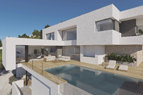 Villa in Benitachell(Cumbre del Sol) zu verkaufen, Zona de estar 193 m², Terreno 880 m², 3 Schlafzimmer, 3 Badezimmer, Pool, ref.: VA-24412-2