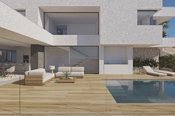 Villa in Benitachell(Cumbre del Sol) zu verkaufen, Zona de estar 193 m², Terreno 880 m², 3 Schlafzimmer, 3 Badezimmer, Pool, ref.: VA-24412-5
