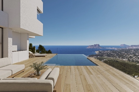 Villa in Benitachell(Cumbre del Sol) zu verkaufen, Zona de estar 193 m², Terreno 880 m², 3 Schlafzimmer, 3 Badezimmer, Pool, ref.: VA-24412-6