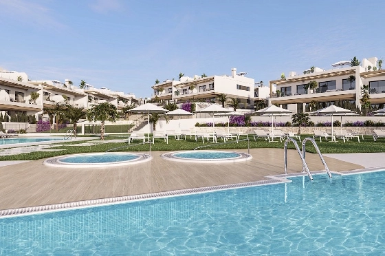 Erdgeschoss Apartment in Torrevieja zu verkaufen, Zona de estar 108 m², Zustand Erstbezug, 3 Schlafzimmer, 2 Badezimmer, Pool, ref.: HA-TON-271-A03-1