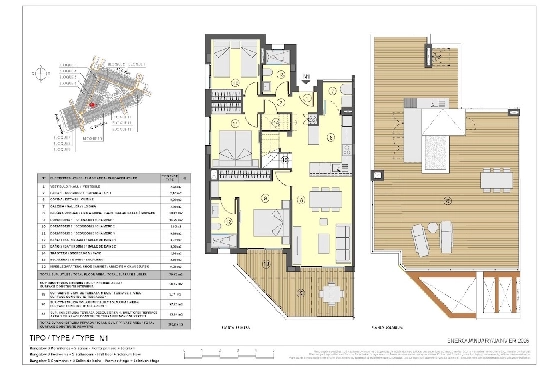 Penthouse Apartment in Torrevieja zu verkaufen, Zona de estar 199 m², Zustand Erstbezug, 3 Schlafzimmer, 2 Badezimmer, Pool, ref.: HA-TON-271-A04-10
