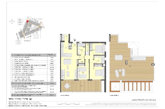 Penthouse Apartment in Torrevieja zu verkaufen, Zona de estar 199 m², Zustand Erstbezug, 3 Schlafzimmer, 2 Badezimmer, Pool, ref.: HA-TON-271-A04-11
