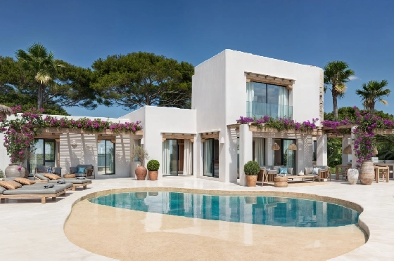 Villa in Moraira zu verkaufen, Zona de estar 185 m², Baujahr 2026, Klimaanlage, Terreno 778 m², 4 Schlafzimmer, 4 Badezimmer, Pool, ref.: AM-12682DA-1