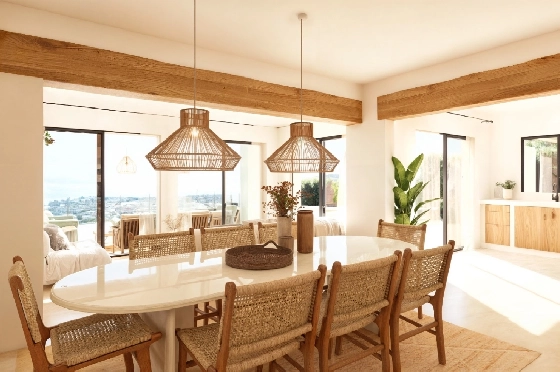 Villa in Moraira zu verkaufen, Zona de estar 185 m², Baujahr 2026, Klimaanlage, Terreno 778 m², 4 Schlafzimmer, 4 Badezimmer, Pool, ref.: AM-12682DA-12