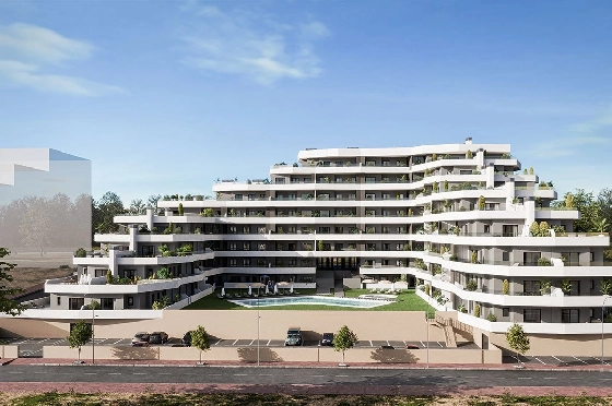 Apartment in San Miguel de Salinas zu verkaufen, Zona de estar 104 m², Zustand Erstbezug, 3 Schlafzimmer, 2 Badezimmer, Pool, ref.: HA-SMN-225-A02-1