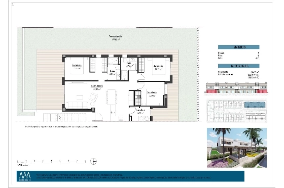 Erdgeschoss Apartment in Los Alcazares zu verkaufen, Zona de estar 101 m², Zustand Erstbezug, 3 Schlafzimmer, 2 Badezimmer, Pool, ref.: HA-LAN-451-A01-12
