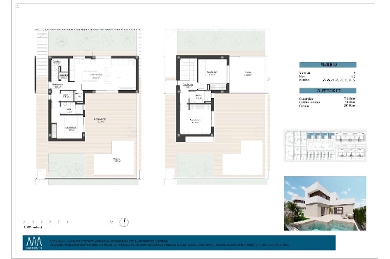 Villa in Los Alcazares zu verkaufen, Zona de estar 129 m², Zustand Erstbezug, Terreno 202 m², 3 Schlafzimmer, 2 Badezimmer, Pool, ref.: HA-LAN-451-E01-14