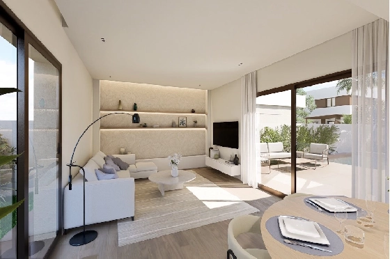 Villa in Los Alcazares zu verkaufen, Zona de estar 129 m², Zustand Erstbezug, Terreno 202 m², 3 Schlafzimmer, 2 Badezimmer, Pool, ref.: HA-LAN-451-E01-3