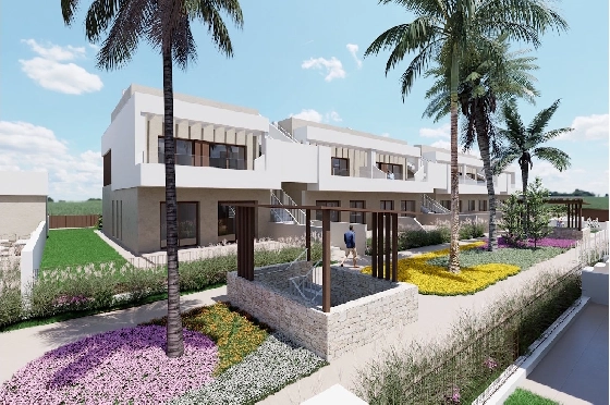 Villa in Los Alcazares zu verkaufen, Zona de estar 164 m², Zustand Erstbezug, Terreno 274 m², 3 Schlafzimmer, 2 Badezimmer, Pool, ref.: HA-LAN-451-E02-14