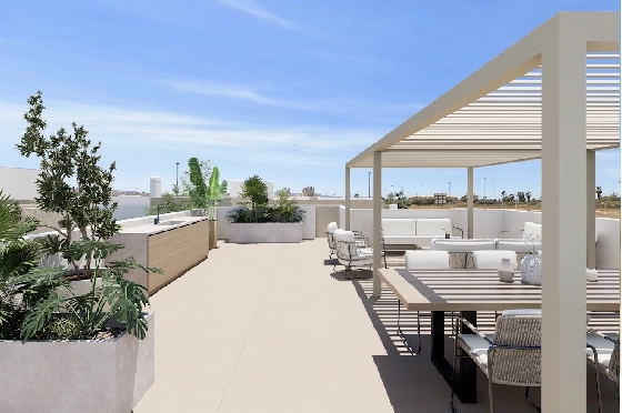 Villa in Los Alcazares zu verkaufen, Zona de estar 197 m², Zustand Erstbezug, Terreno 356 m², 3 Schlafzimmer, 3 Badezimmer, Pool, ref.: HA-LAN-451-E03-15