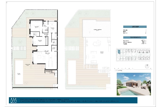 Villa in Los Alcazares zu verkaufen, Zona de estar 197 m², Zustand Erstbezug, Terreno 356 m², 3 Schlafzimmer, 3 Badezimmer, Pool, ref.: HA-LAN-451-E03-21