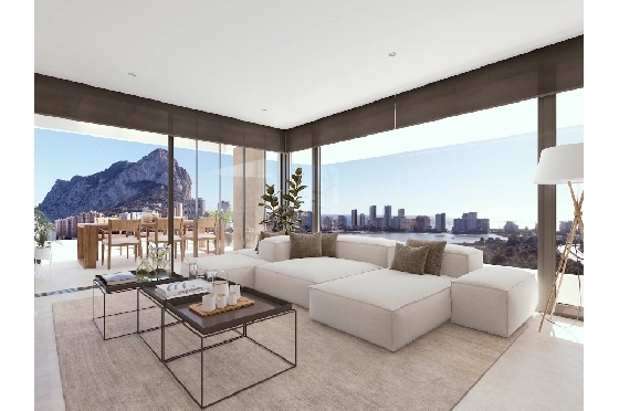 Etagen Apartment in Calpe zu verkaufen, Zona de estar 133 m², Zustand Erstbezug, + fussboden, Klimaanlage, 3 Schlafzimmer, 2 Badezimmer, Pool, ref.: HA-CAN-160-A02-11