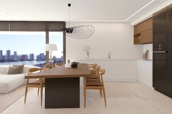 Etagen Apartment in Calpe zu verkaufen, Zona de estar 133 m², Zustand Erstbezug, + fussboden, Klimaanlage, 3 Schlafzimmer, 2 Badezimmer, Pool, ref.: HA-CAN-160-A02-12