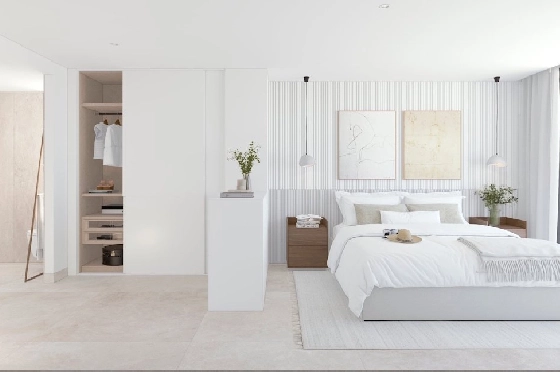 Etagen Apartment in Calpe zu verkaufen, Zona de estar 133 m², Zustand Erstbezug, + fussboden, Klimaanlage, 3 Schlafzimmer, 2 Badezimmer, Pool, ref.: HA-CAN-160-A02-15