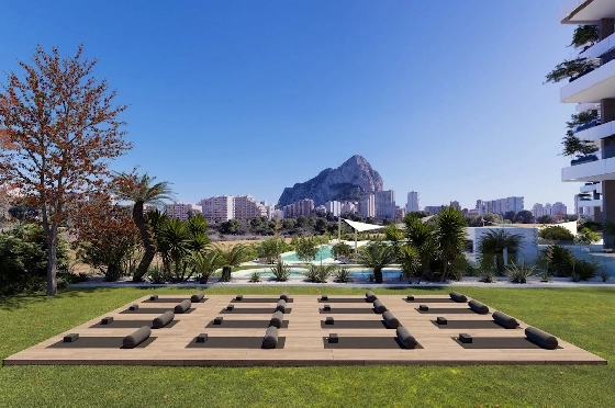 Etagen Apartment in Calpe zu verkaufen, Zona de estar 133 m², Zustand Erstbezug, + fussboden, Klimaanlage, 3 Schlafzimmer, 2 Badezimmer, Pool, ref.: HA-CAN-160-A02-7