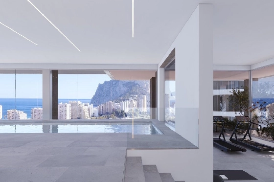 Etagen Apartment in Calpe zu verkaufen, Zona de estar 133 m², Zustand Erstbezug, + fussboden, Klimaanlage, 3 Schlafzimmer, 2 Badezimmer, Pool, ref.: HA-CAN-160-A02-9