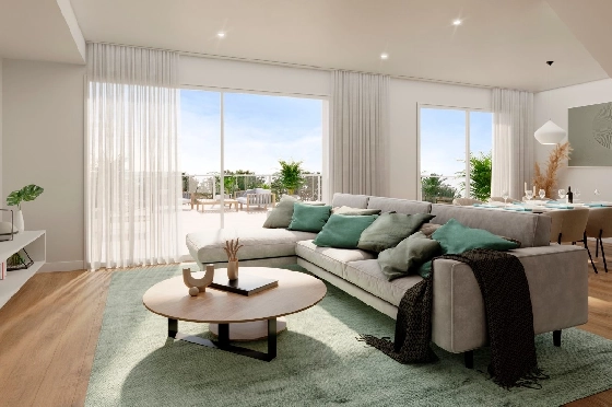 Apartment in Monforte Del Cid(Alenda Golf) zu verkaufen, Zona de estar 81 m², Terreno 162 m², 2 Schlafzimmer, 2 Badezimmer, Pool, ref.: TW-ALLURE-2-10