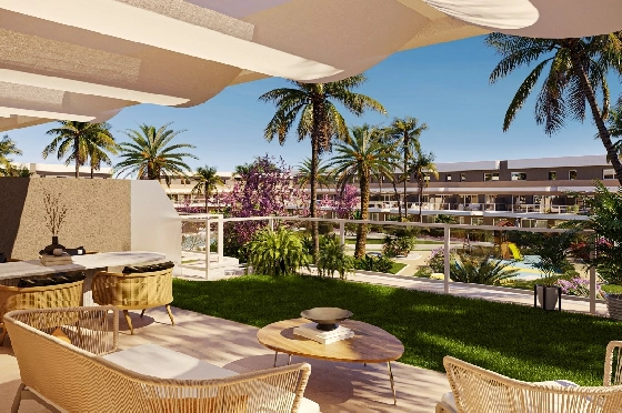 Apartment in Monforte Del Cid(Alenda Golf) zu verkaufen, Zona de estar 81 m², Terreno 162 m², 2 Schlafzimmer, 2 Badezimmer, Pool, ref.: TW-ALLURE-2-4