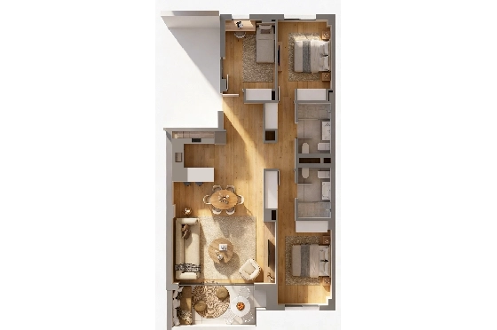 Apartment in Palma De Mallorca zu verkaufen, Zona de estar 105 m², Terreno 114 m², 3 Schlafzimmer, 2 Badezimmer, ref.: TW-COR-39,-PALMA-23
