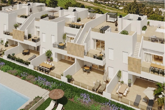 Penthouse Apartment in Algorfa zu verkaufen, Zona de estar 156 m², Zustand Erstbezug, Klimaanlage, 2 Schlafzimmer, 2 Badezimmer, Pool, ref.: HA-ARN-116-A03-11