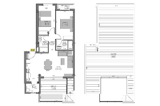 Penthouse Apartment in Algorfa zu verkaufen, Zona de estar 156 m², Zustand Erstbezug, Klimaanlage, 2 Schlafzimmer, 2 Badezimmer, Pool, ref.: HA-ARN-116-A03-8