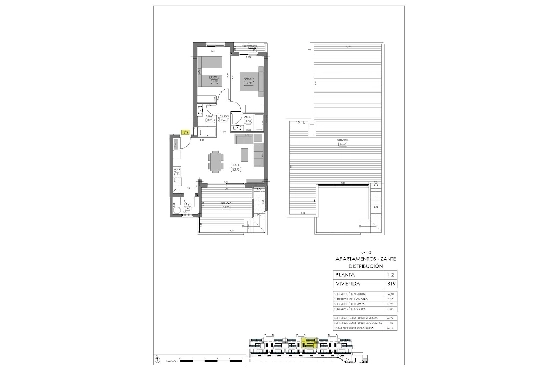 Penthouse Apartment in Algorfa zu verkaufen, Zona de estar 166 m², Zustand Erstbezug, Klimaanlage, 2 Schlafzimmer, 2 Badezimmer, Pool, ref.: HA-ARN-115-A03-14