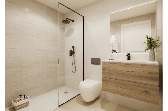 Etagen Apartment in Torrevieja zu verkaufen, Zona de estar 131 m², Zustand Erstbezug, 3 Schlafzimmer, 2 Badezimmer, Pool, ref.: HA-TON-290-A02-12