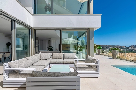 Villa in Moraira zu verkaufen, Zona de estar 370 m², Baujahr 2022, Klimaanlage, Terreno 813 m², 4 Schlafzimmer, 4 Badezimmer, Pool, ref.: AM-12683DR-1