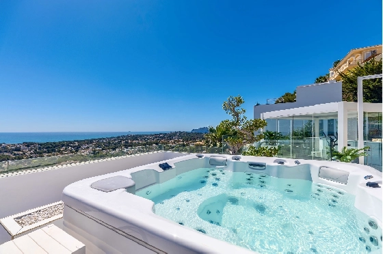 Villa in Moraira zu verkaufen, Zona de estar 370 m², Baujahr 2022, Klimaanlage, Terreno 813 m², 4 Schlafzimmer, 4 Badezimmer, Pool, ref.: AM-12683DR-15