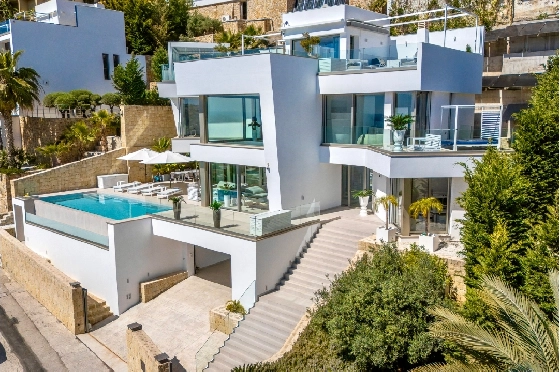 Villa in Moraira zu verkaufen, Zona de estar 370 m², Baujahr 2022, Klimaanlage, Terreno 813 m², 4 Schlafzimmer, 4 Badezimmer, Pool, ref.: AM-12683DR-41