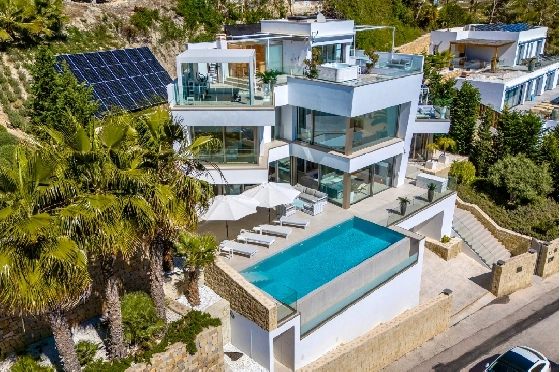 Villa in Moraira zu verkaufen, Zona de estar 370 m², Baujahr 2022, Klimaanlage, Terreno 813 m², 4 Schlafzimmer, 4 Badezimmer, Pool, ref.: AM-12683DR-42