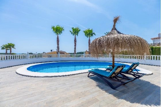 Villa in Moraira zu verkaufen, Zona de estar 290 m², Baujahr 2003, + Ofen, Klimaanlage, Terreno 847 m², 3 Schlafzimmer, 3 Badezimmer, Pool, ref.: AM-12692DR-16