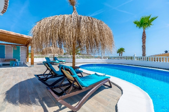 Villa in Moraira zu verkaufen, Zona de estar 290 m², Baujahr 2003, + Ofen, Klimaanlage, Terreno 847 m², 3 Schlafzimmer, 3 Badezimmer, Pool, ref.: AM-12692DR-18