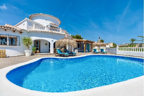 Villa in Moraira zu verkaufen, Zona de estar 290 m², Baujahr 2003, + Ofen, Klimaanlage, Terreno 847 m², 3 Schlafzimmer, 3 Badezimmer, Pool, ref.: AM-12692DR-6
