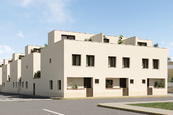 Eck-Reihenhaus in Els Poblets zu verkaufen, Zona de estar 93 m², Terreno 52 m², 3 Schlafzimmer, 2 Badezimmer, ref.: IV-SV7-4