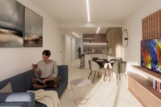 Etagen Apartment in Guardamar del Segura zu verkaufen, Zona de estar 112 m², Zustand Erstbezug, 3 Schlafzimmer, 2 Badezimmer, Pool, ref.: HA-GUN-439-A03-8