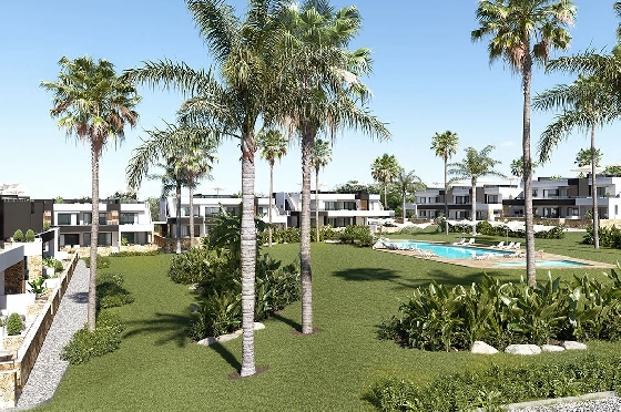 Erdgeschoss Apartment in Ciudad Quesada zu verkaufen, Zona de estar 116 m², Zustand Erstbezug, Klimaanlage, 2 Schlafzimmer, 2 Badezimmer, Pool, ref.: HA-CQN-120-A01-1